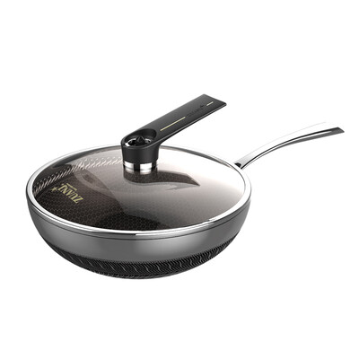 

Jingdong Supermarket drill technology ZUANJ no smoke non-stick wok 28CM304 stainless steel poly energy frying pan Induction Cooker Gas General ZJ-UU