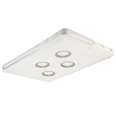 

Foshan lighting FSL ceiling lamp living room lights LED large rectangular study lamp modern simple dimming light 90W platinum music long side 33022