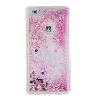

Dynamic Quicksand Glitter Liquid Soft TPU Case Cover For HUAWEI P8LITE