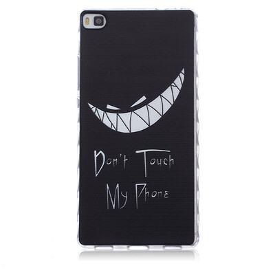 

Bad laugh Pattern Soft Thin TPU Rubber Silicone Gel Case Cover for HUAWEI P8