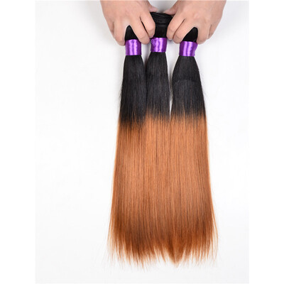 

Ombre Brazilian Virgin Hair Straight 4Pcs Lot Two Tone Ombre Brazilian Hair Bundles Ombre Hair Extensions Virgin Straight Hair
