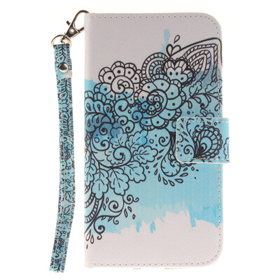 

Butterfly flowers Design PU Leather Flip Cover Wallet Card Holder Case for LG G3