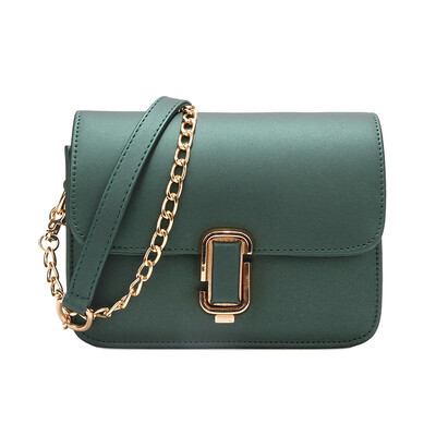 

Excellent ha howru fashion wild small square package solid color shoulder Messenger bag 4EL00505 green