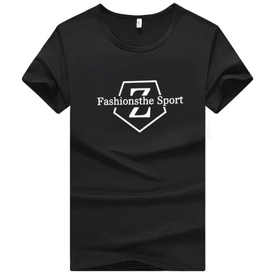

FORTEI Short Sleeve T-shirt Men's round necklace T-shirt Men's underwear 17030FTT30 Black M