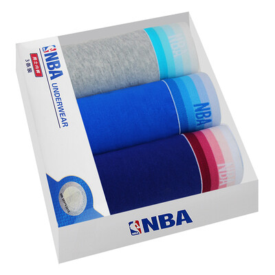 

[Супермаркет] Jingdong NBA Синьцзян длинноволокнистого хлопка сплошной цвет нижнего белья мужчины боксер белье талии боксёры три коробки Хетер Грей / Тибетский синий / синий сапфир XL