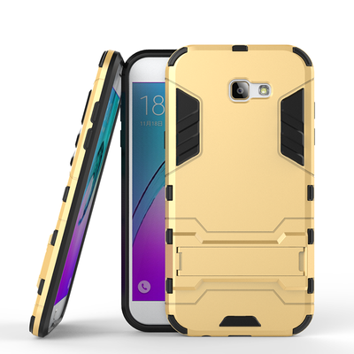 

Золотой Slim Robot Armor Kickstand Ударопрочный жесткий корпус из прочной резины для SAMSUNG GALAXY A7 2017/A720
