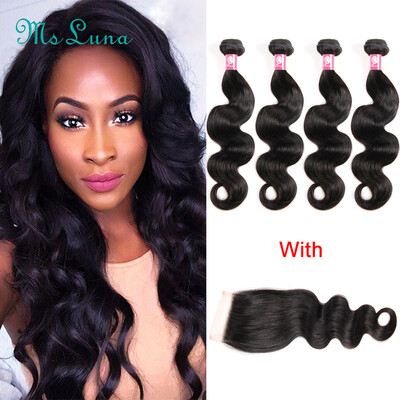 

Peruvian Virgin Hair With Closure Peruvian Body Wave With Closure 4 bundles with closure Peruvian Virgin Hair Body Wave