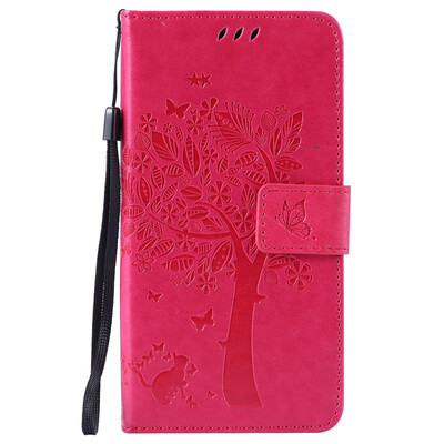 

Rose Tree Design Кожа PU откидной крышки Кошелек Карты Держатель чехол для SAMSUNG C5