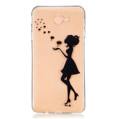 

Dandelion girl Dress girl Pattern Soft Thin TPU Rubber Silicone Gel Case Cover for SAMSUNG Galaxy J7 Prime