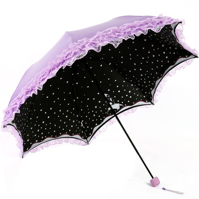 

[Jingdong Supermarket] Paradise umbrella (sunscreen value UPF50 +) mercerized velvet black rubber twisted sun umbrella sunny umbrella 31804E tender green
