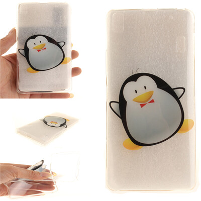 

Cartoon penguin Pattern Soft Thin TPU Rubber Silicone Gel Case Cover for Lenovo K3 Note/A7000