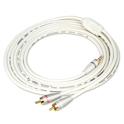 

Akihuo CHOSEAL Q565B Platinum Edition Import Terminal 35mm male pair double Lotus audio cable 3 meters