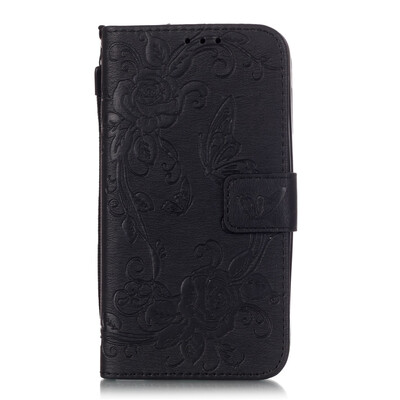 

Black Butterfly Style PU Leather Flip Cover Wallet Card Holder Case for HUAWEI Y625