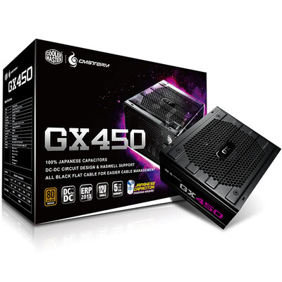 

CoolerMaster (CoolerMaster) номинальный 450W GX450 игровой компьютер мощность (80PLUS Bronze / все японские конденсаторы / пять лет гарантии / настольные питания)