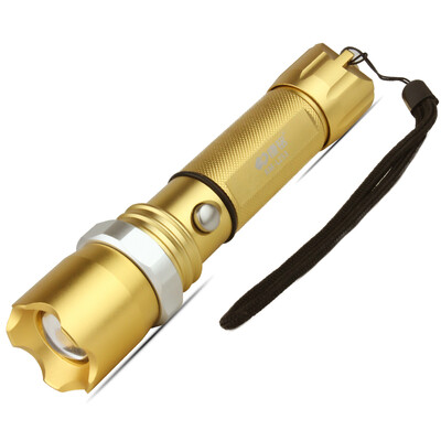 

KANGMING Outdoor Zoom Focus Light Flashlight Aluminum Alloy Charger Long Range Light Household Emergency Light KM-L253