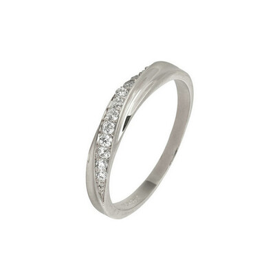 

Yoursfs® 18K White Gold Plated CZ Wedding Rings,Dainty Engagement Ring for Women