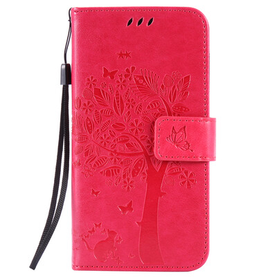 

Rose Tree Design PU Leather Flip Cover Wallet Card Holder Case for HUAWEI Y5II