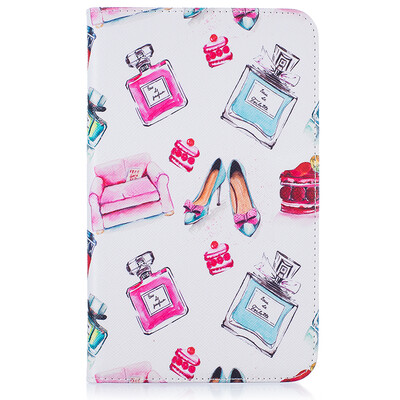 

Perfume bottle Style Embossing Classic Flip Cover with Stand Function and Credit Card Slot for SAMSUNG Galaxy Tab J 7.0 T285
