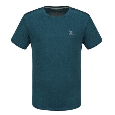 

Camel CAMEL men&women sports T-shirt couples breathable fashion round neck short sleeve yoga fitness T-shirt male A7S2U7147 jazz blue L