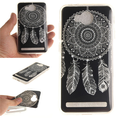 

Black wind chimes Pattern Soft Thin TPU Rubber Silicone Gel Case Cover for HUAWEI Y3 II