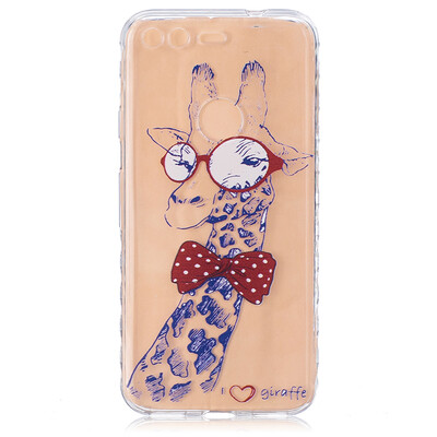 

Giraffe Pattern Soft Thin TPU Rubber Silicone Gel Case Cover for Google Pixel XL