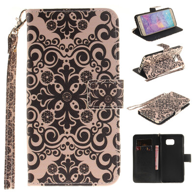 

Palace flower Design PU Leather Flip Cover Wallet Card Holder Case for SAMSUNG GALAXY NOTE 5
