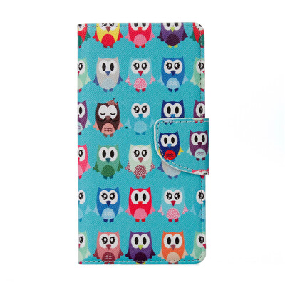 

Owls Design PU Leather Flip CoverWallet Card Holder Case for Wiko Tommy