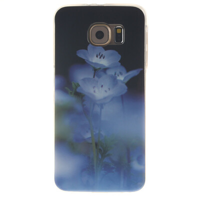

Blue flower Pattern Soft Thin TPU Rubber Silicone Gel Case Cover for SAMSUNG GALAXY S6 G920