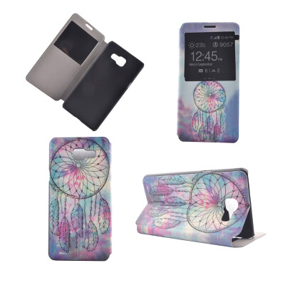 

Pink Dreamcatcher Design PU Leather Flip Cover Wallet Card Holder Case for Samsung Galaxy A5 2016/A5100
