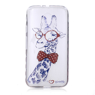

Giraffe Pattern Soft Thin TPU Rubber Silicone Gel Case Cover for MOTO G3