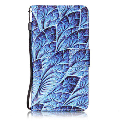 

Blue Dazzle Дизайн PU кожа флип Обложка Кошелек для карты памяти чехол для LG X Power
