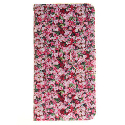

Floral Design PU Leather Flip Cover Wallet Card Holder Case for IPHONE 7 Plus