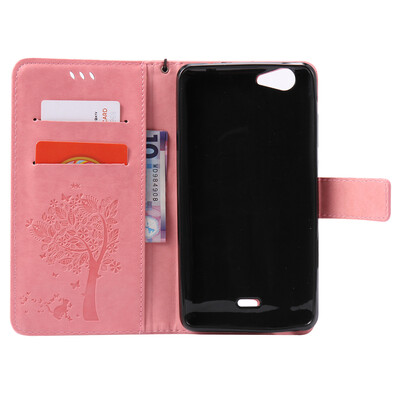 

Red Tree Design PU Leather Flip Cover Wallet Card Holder Case for WIKO PULP FAB 4G