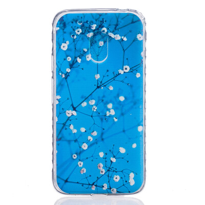 

Plum blossom Pattern Soft Thin TPU Rubber Silicone Gel Case Cover for Moto G4G4 Plus