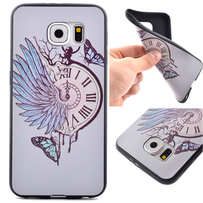 

Pocket watch Pattern Soft Thin TPU Rubber Silicone Gel Case Cover for Samsung Galaxy S6