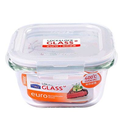 

【Jingdong Supermarket】 Le buckle buckle glass crisper microwave oven lunch lunch lunch box baby food supplement bowl LLG205 300ml