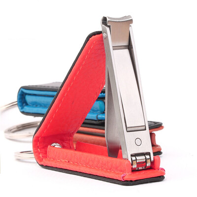 

Jingdong supermarket] can treasure (KOBOS) KB-6201 flat nail clippers ultra-thin folding nail cut nail knife with leather yellow