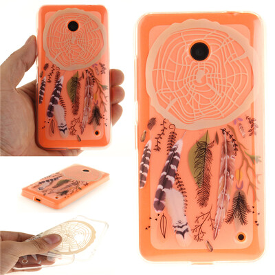 

Colorful Windbell Pattern Soft Thin TPU Rubber Silicone Gel Case Cover for Nokia Lumia 630
