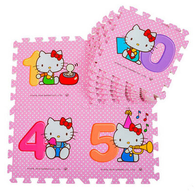 

Mingde hellokitty digital cartoon cushions Hello Kitty children stitching mats baby climbing mat 30 30 1cm 10pcs