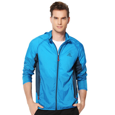 

TFO outdoor windbreaker lightweight portable breathable comfortable outdoor leather coat 631509 male royal blue L