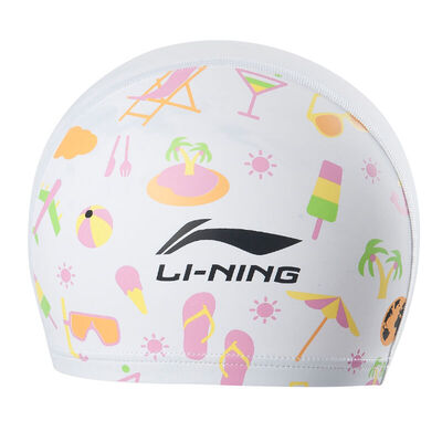 

Li Ning (LI-NING) плавание крышка детей PU плавающее покрытие покрытие мягкие и удобные мальчики и девочки цвет плавающий плавательный колпачок LSJL861 белый