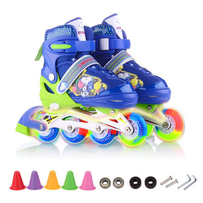 

Snoopy SNOOPY children's skates single full flashing ice skating wheel skates blue M code ET668
