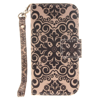 

Palace flower Design PU Leather Flip Cover Wallet Card Holder Case for iPad Touch 5/6