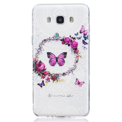

Pattern Butterfly Dress girl Pattern Soft Thin TPU Rubber Silicone Gel Case Cover for SAMSUNG Galaxy J7 2016/J710