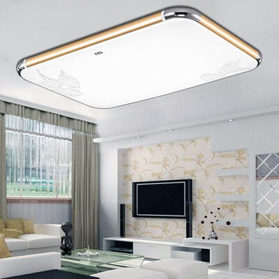 

TCL LED Ceiling Light Cool Gold 27W White Modern Simple Living Room Lamp Restaurant Light Bedroom Light Office Lighting Lighting Rectangular Light 65 43 105cm