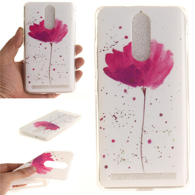 

Фиолетовый орхидеи шаблон Мягкий чехол тонкий ТПУ резиновый силиконовый гель чехол для Lenovo K5 Note