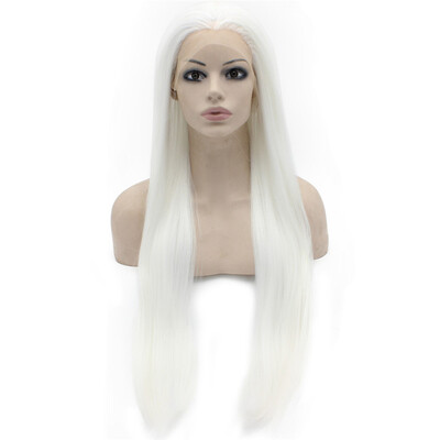 

Iwona Synthetic Hair Lace Front Long Straight Black Wig