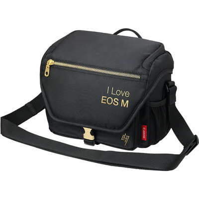 

Canon EOS M custom black gold camera backpack