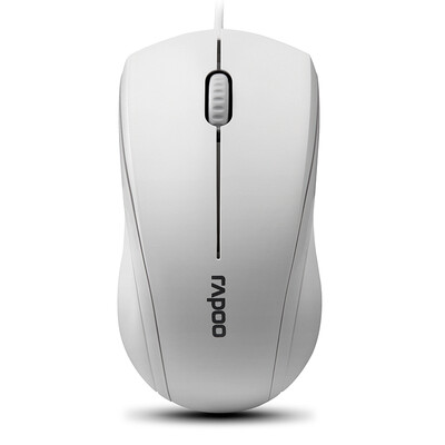 

Peno Rapoo N1200 Wired Mouse Mute Mouse Office Mouse USB Mouse Notebook Mouse White