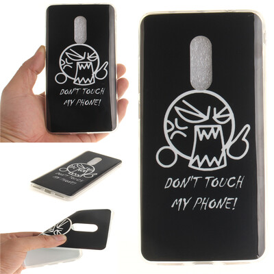 

Do not touch me Pattern Soft Thin TPU Rubber Silicone Gel Case Cover for Xiaomi Redmi Note 4X